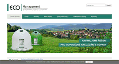 Desktop Screenshot of ecomanag.cz